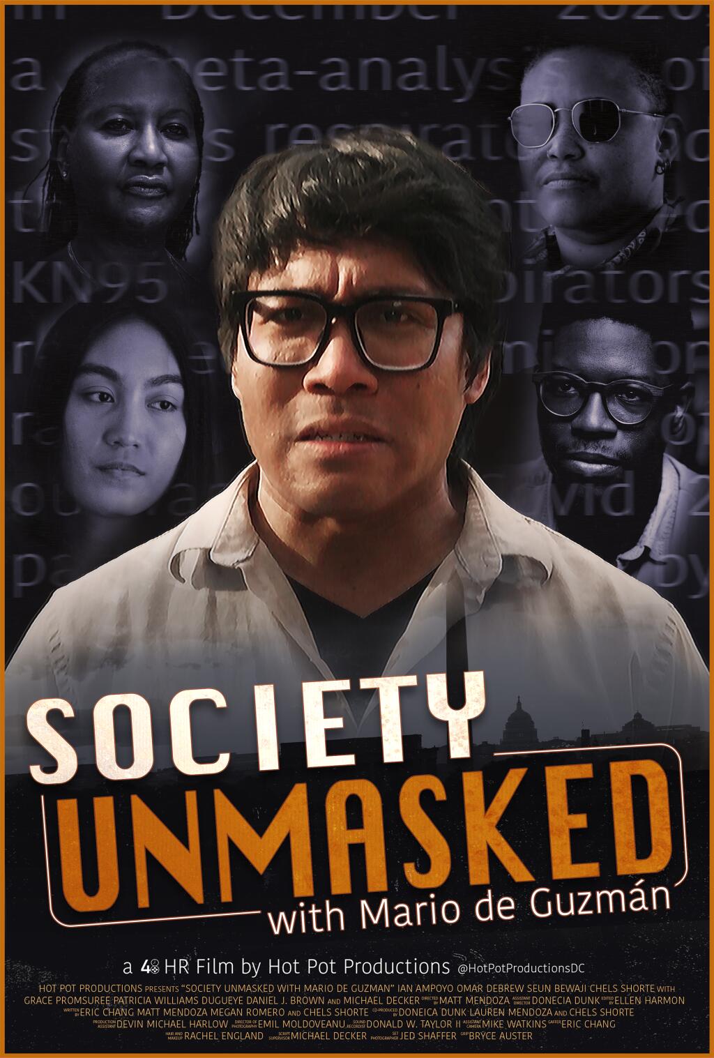 Filmposter for Society Unmasked with Mario de Guzmán